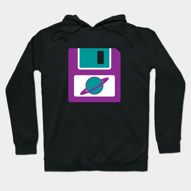 Floppy Disk - Purple Hoodie by UndrDesertMoons